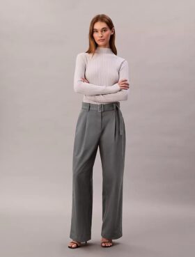 Belted Tailored Pants
