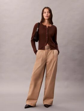Belted Tailored Pants