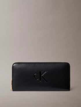 Bold Monogram Long Zip Wallet
