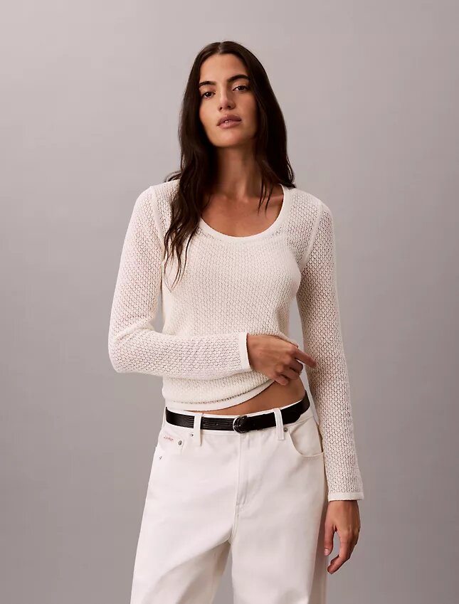Boucle Pointelle Top Boucle Pointelle Top