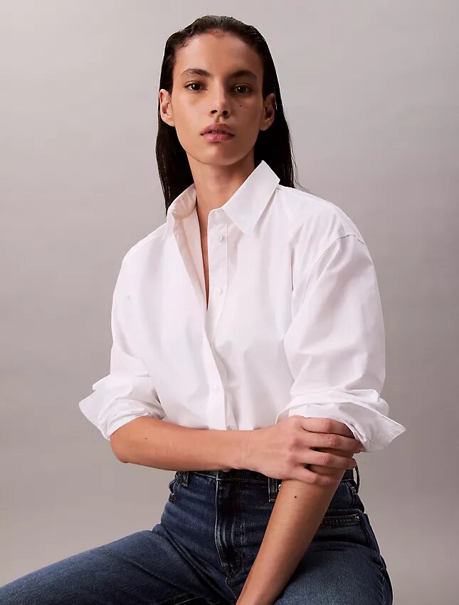 Boxy Cropped Button-Down Shirt Boxy Cropped Button-Down Shirt