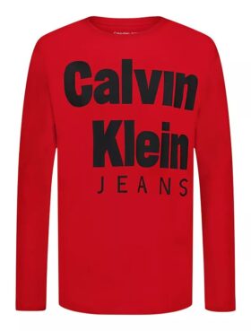 Boys Bold Ckj Logo Long Sleeve Tee