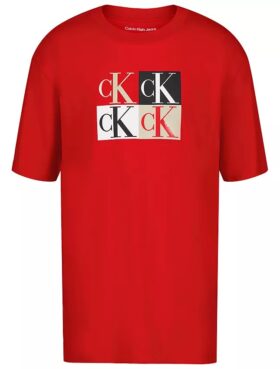 Boys Colorblock Monogram Graphic Classic T-Shirt