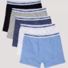 Boys Cotton Stretch 5-Pack Boxer Brief