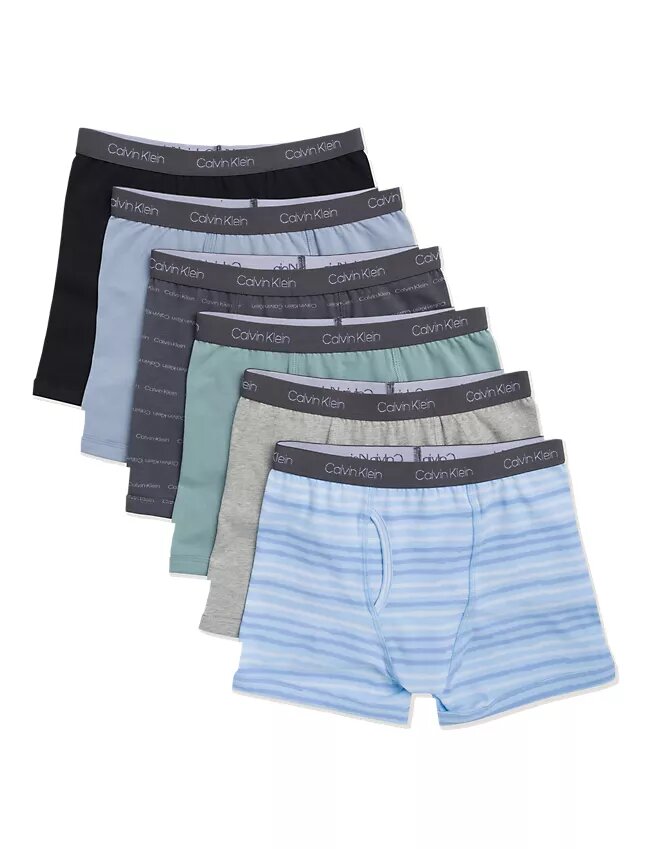 Boys Cotton Stretch 6-Pack Boxer Brief Boys Cotton Stretch 6-Pack Boxer Brief