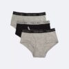 Boys Cotton Stretch Logo 3-Pack Brief