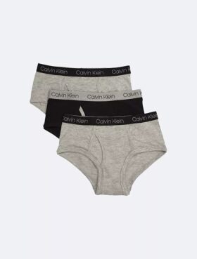 Boys Cotton Stretch Logo 3-Pack Brief