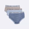 Boys Cotton Stretch Logo 3-Pack Brief