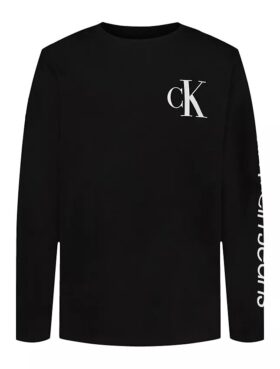 Boys Monogram Long Sleeve Tee