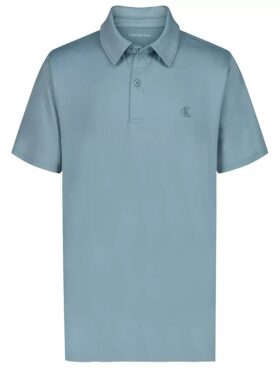 Boys Monogram Tech Polo Shirt