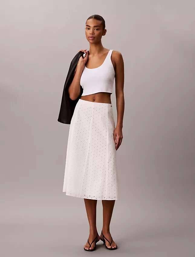 Broderie Midi Skirt Broderie Midi Skirt