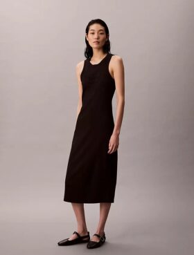 Calvin Klein Logo Midi Tank Dress