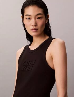 Calvin Klein Logo Midi Tank Dress