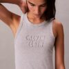Calvin Klein Logo Midi Tank Dress Calvin Klein Logo Midi Tank Dress