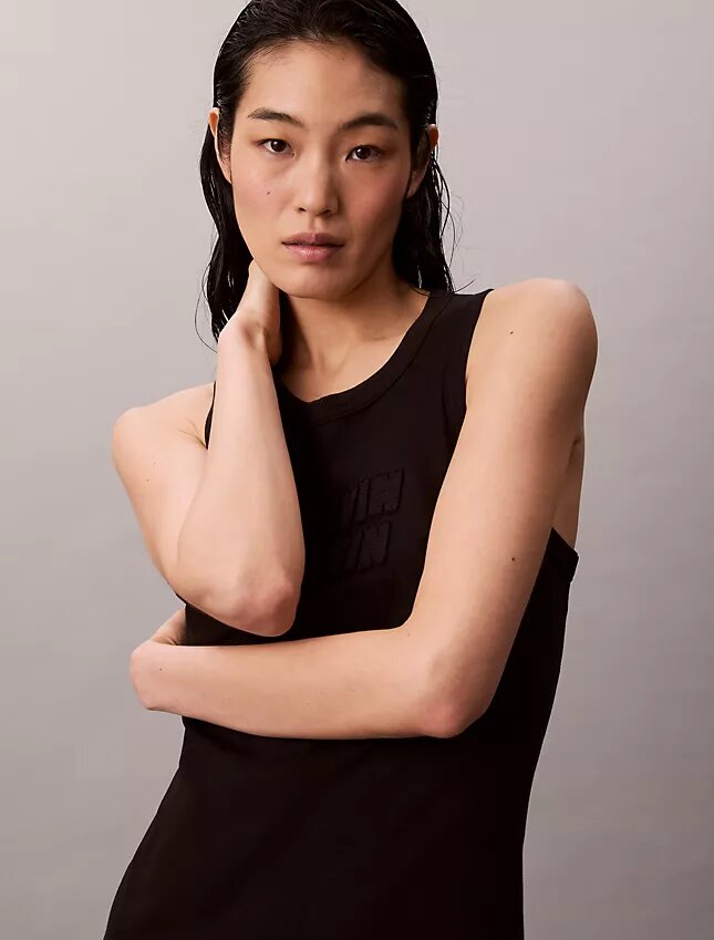 Calvin Klein Logo Midi Tank Dress Calvin Klein Logo Midi Tank Dress