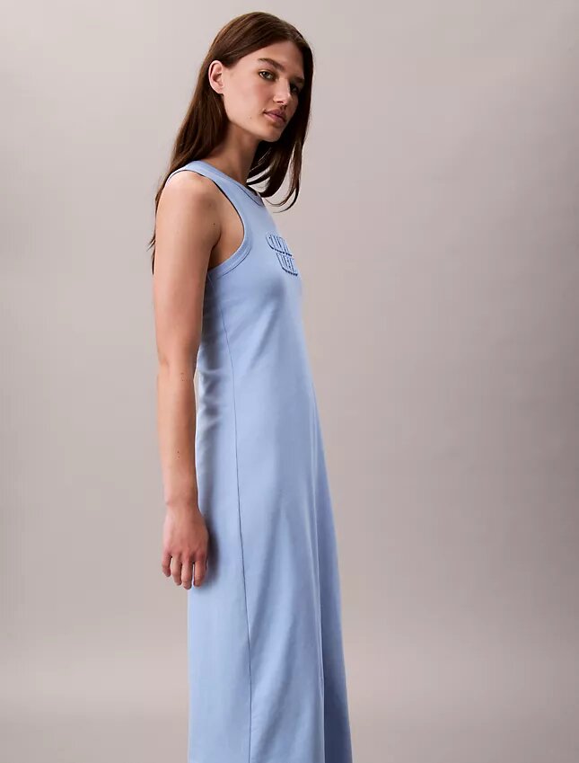 Calvin Klein Logo Midi Tank Dress Calvin Klein Logo Midi Tank Dress