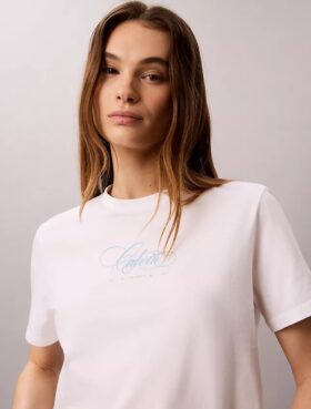 Calvin Script Logo Classic Tee