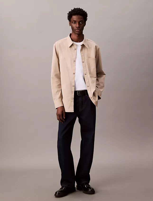 Canvas Relaxed Shirt Jacket Canvas Relaxed Shirt Jacket