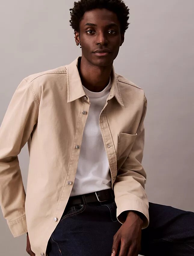 Canvas Relaxed Shirt Jacket Canvas Relaxed Shirt Jacket