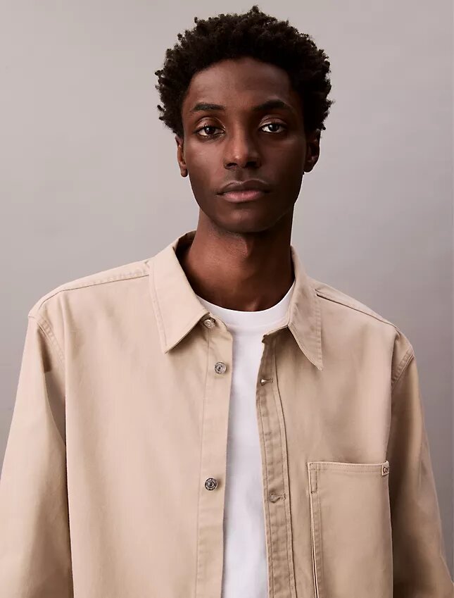 Canvas Relaxed Shirt Jacket Canvas Relaxed Shirt Jacket