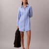 Casual Twill Mini Shirt Dress Casual Twill Mini Shirt Dress