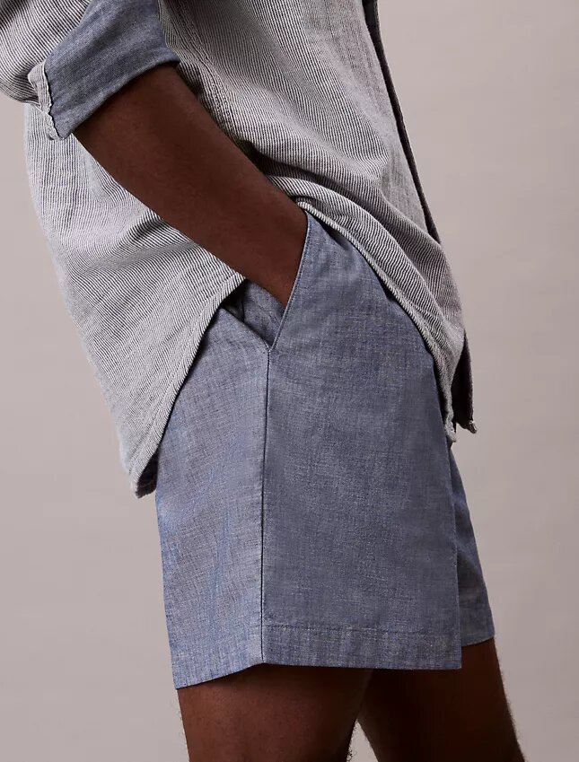 Chambray Pull-On Shorts Chambray Pull-On Shorts