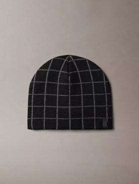 Check Jacquard Beanie