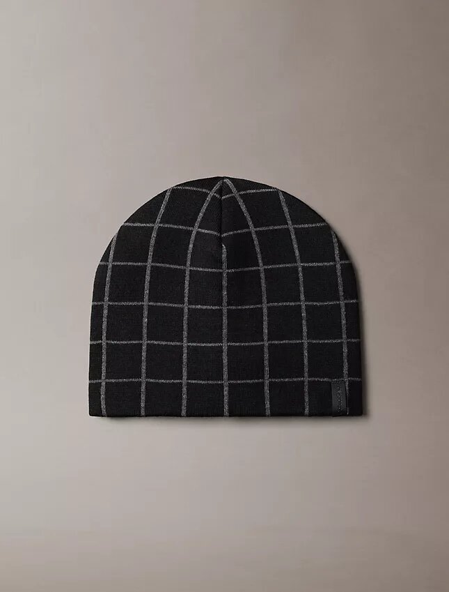 Check Jacquard Beanie Check Jacquard Beanie