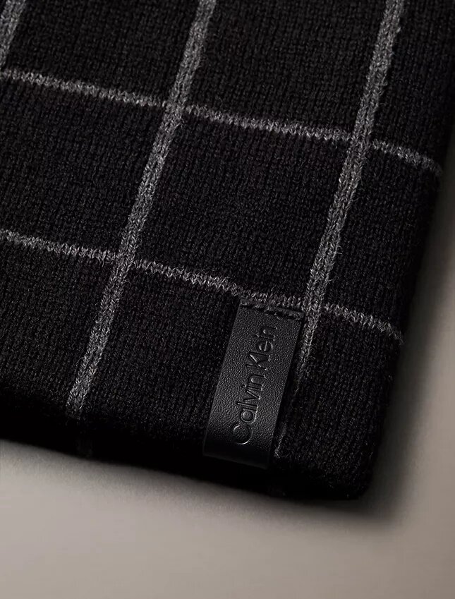 Check Jacquard Beanie Check Jacquard Beanie