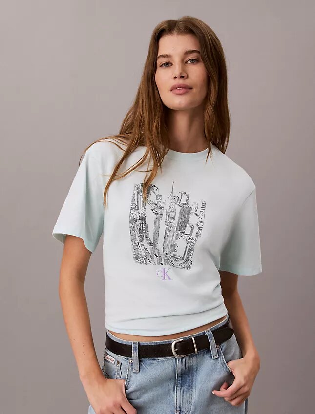 Cityscape Graphic Crewneck Tee Cityscape Graphic Crewneck Tee