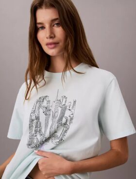 Cityscape Graphic Crewneck Tee