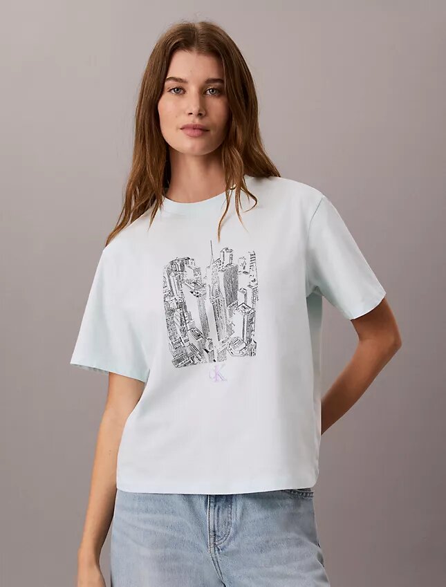 Cityscape Graphic Crewneck Tee Cityscape Graphic Crewneck Tee