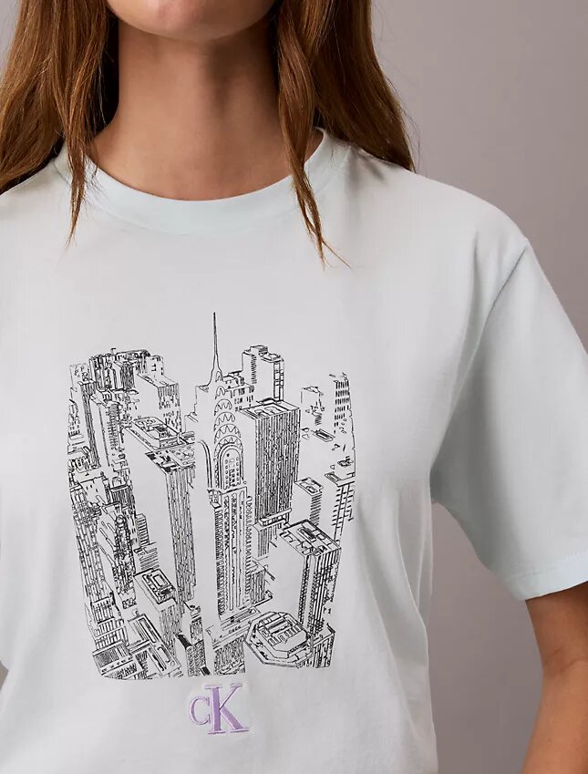 Cityscape Graphic Crewneck Tee Cityscape Graphic Crewneck Tee