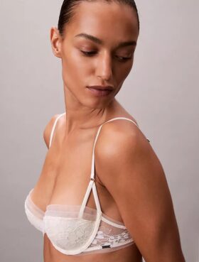 Ck Black Bridal Lightly Lined Balconette Bra