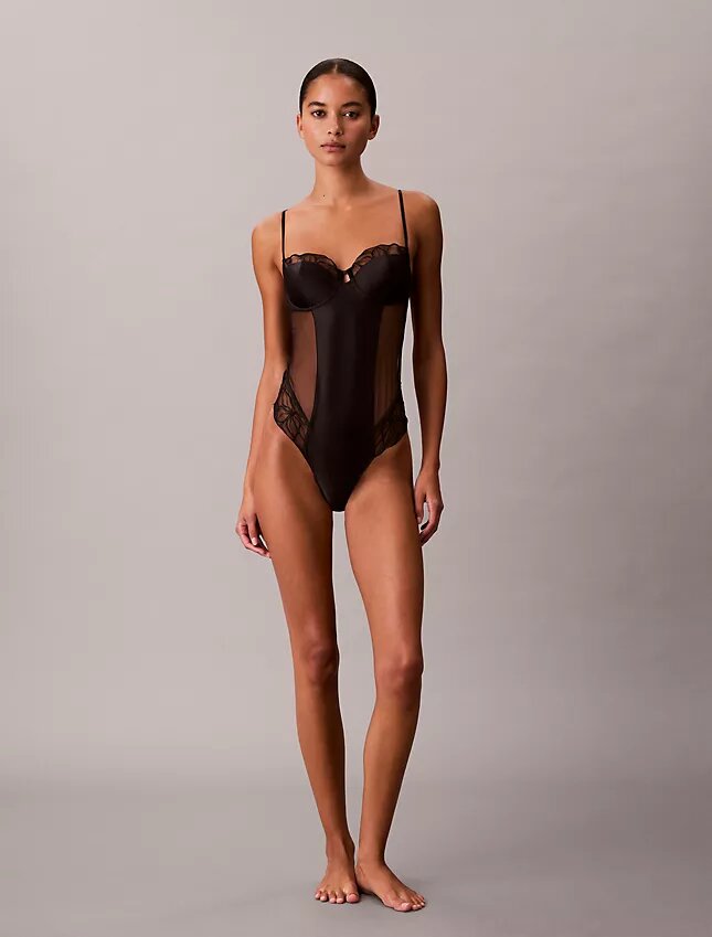 Ck Black Floral Lace Bodysuit Ck Black Floral Lace Bodysuit
