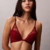 Ck Black Floral Lace Lightly Lined Plunge Bra Ck Black Floral Lace Lightly Lined Plunge Bra