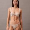 Ck Black Floral Lace Unlined Balconette Bra Ck Black Floral Lace Unlined Balconette Bra