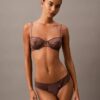 Ck Black Floral Lace Unlined Balconette Bra Ck Black Floral Lace Unlined Balconette Bra