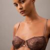 Ck Black Floral Lace Unlined Balconette Bra Ck Black Floral Lace Unlined Balconette Bra