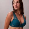 Ck Black Geo Lace Lightly Lined Plunge Bra Ck Black Geo Lace Lightly Lined Plunge Bra