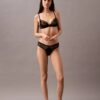 Ck Black Geo Lace Thong