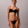 Ck Black Geo Lace Thong