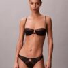 Ck Black Geo Lace Unlined Balconette Bra Ck Black Geo Lace Unlined Balconette Bra