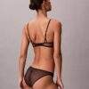 Ck Black Geo Lace Unlined Balconette Bra Ck Black Geo Lace Unlined Balconette Bra
