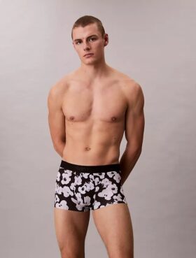 Ck Black Print Low Rise Trunk