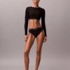 Ck Icon Solid Swim Bikini