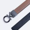Ck Logo Plaque Reversible Dress Belt