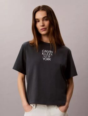 Ck Ny Photo Graphic Boxy Tee