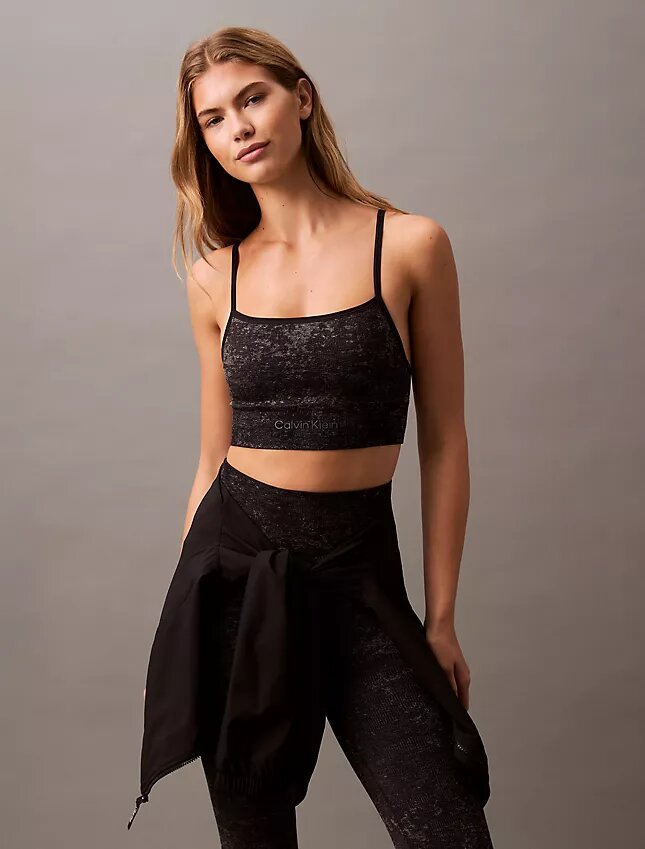 Ck Sport Seamless Print Sports Bra Ck Sport Seamless Print Sports Bra