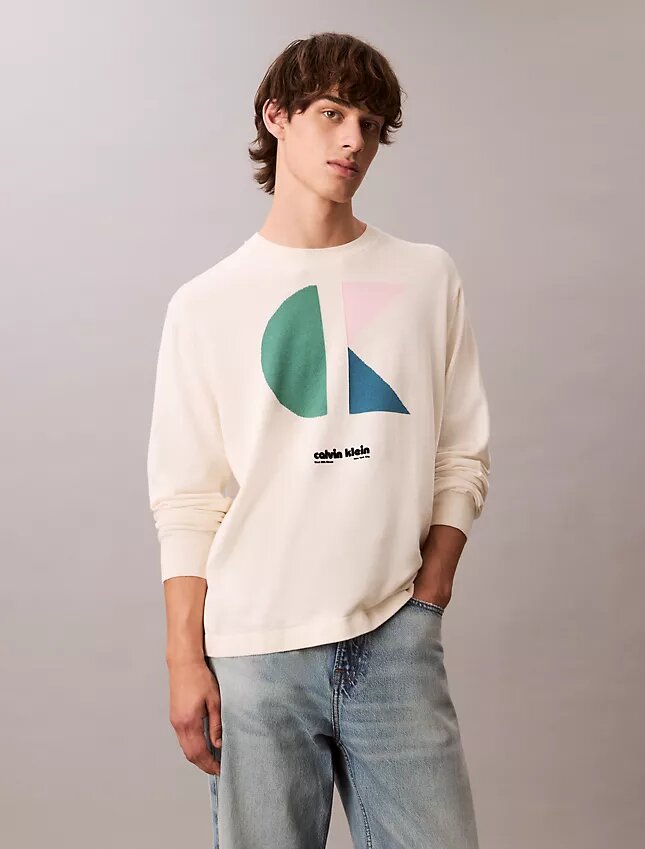 Colorblock Logo Graphic Classic Sweater Colorblock Logo Graphic Classic Sweater